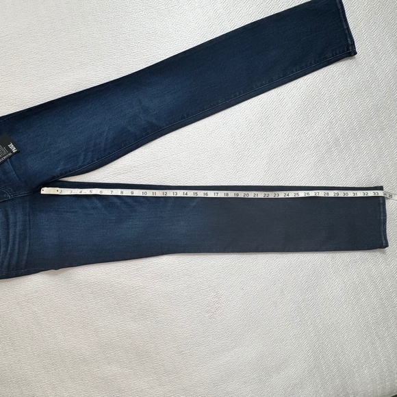NWT Paige Hoxton Slim Straight Leg High Rise Jeans Monarch Blue Size 24 L34" - Picture 9 of 12